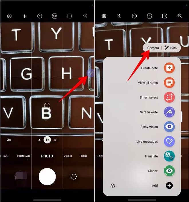 Samsung S Pen Air-kommandoikon