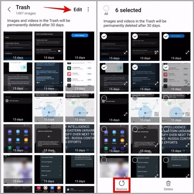 Gjenopprett bilder og videoer fra papirkurven på Samsung Phone