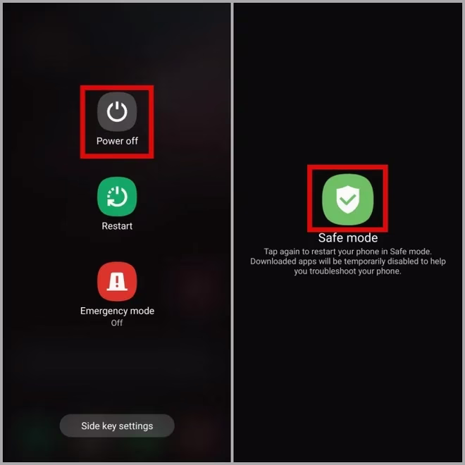 Start Samsung-telefonen i sikkermodus