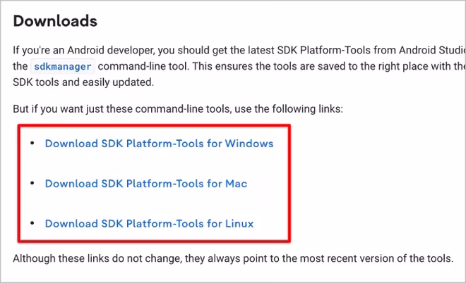 Installere Android SDK-verktøy