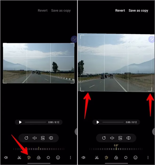 Samsung Edytuj wideo Przytnij