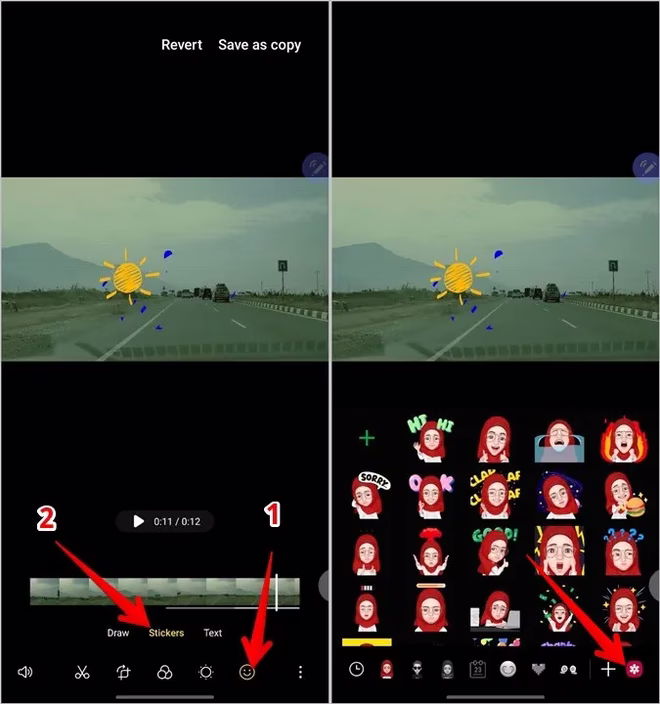 Samsung Edytuj wideo Naklejka Zdjęcie