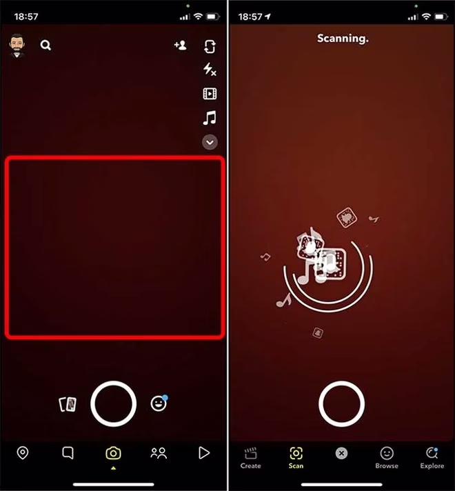 identifisere en sang i snapchat med shazam