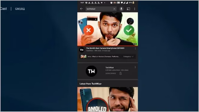 Speiling av Android-telefon med Airdroid Cast