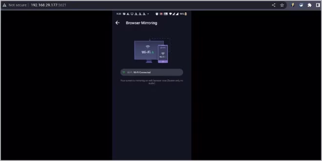 Speiling av Android-telefon ved hjelp av skjermspeiling