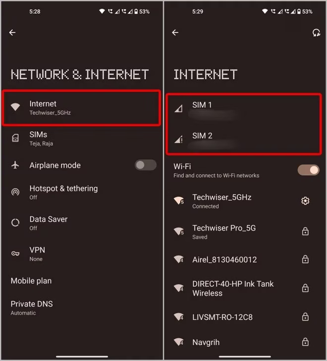 Ustawienia SIM w telefonach z Androidem