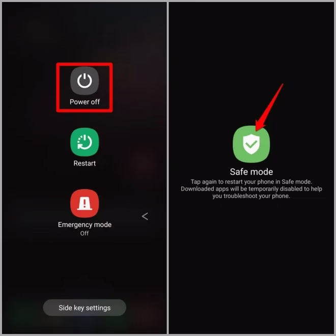 Starte Samsung Phone i sikkermodus
