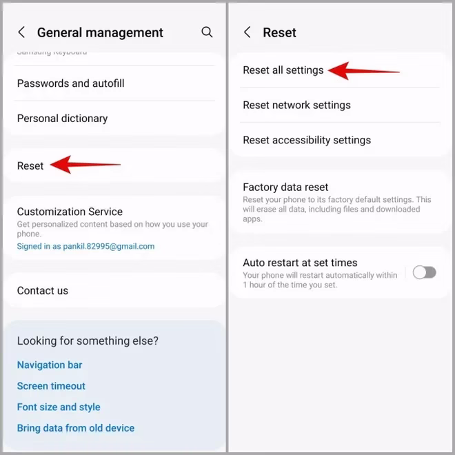 Tilbakestill innstillinger på Samsung Phone