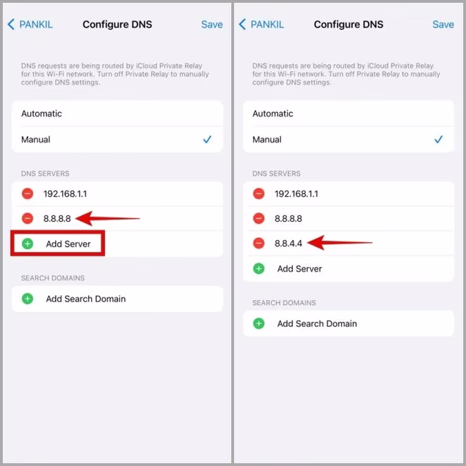 Niestandardowy DNS na iPhonie