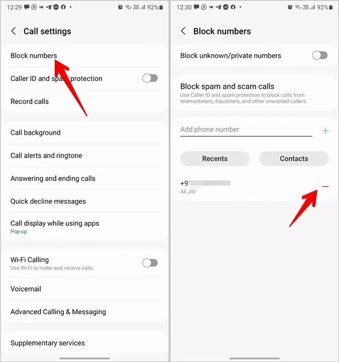 Telefon Samsung Odblokuj numer