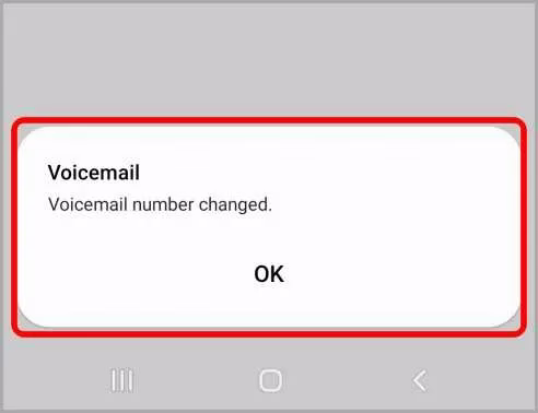 Fjerne/slette talepostnummeret på en Samsung-smarttelefon