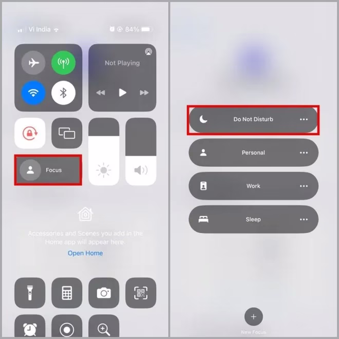 Ativar o modo Não incomodar no iPhone