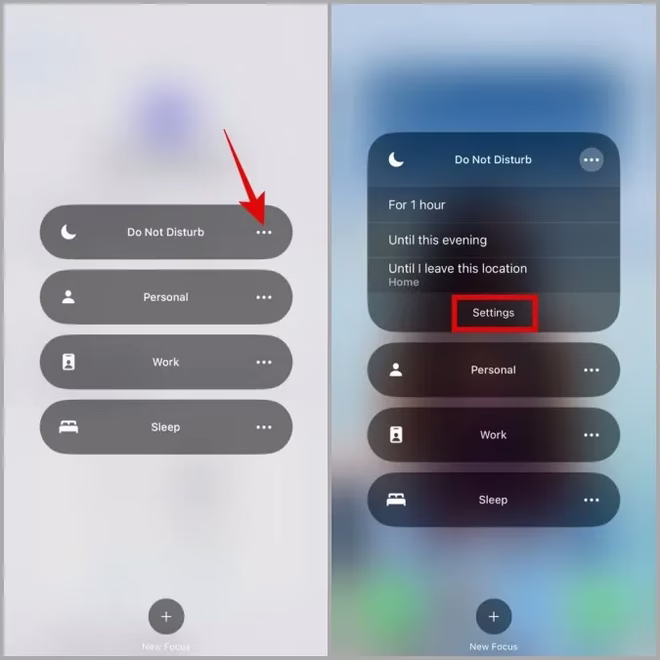 Konfigurere DND på iPhone