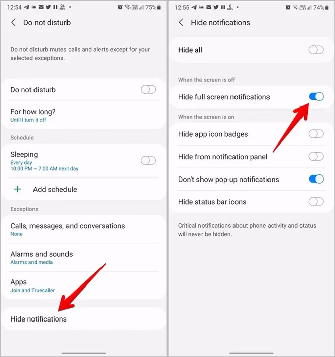 Samsung Svar på anrop når låst