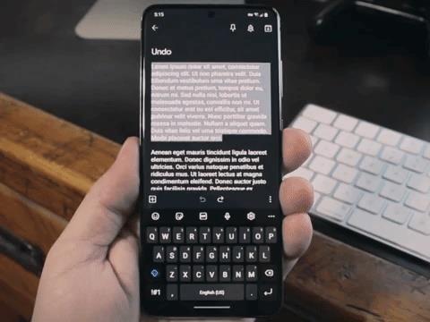 Pro telefony Samsung Galaxy existuje skrytá funkce Zpět a Znovu provést gesto