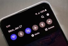 Galaxy의 알림 그늘에서 ‘미디어’및 ‘장치’버튼을 제거하는 방법