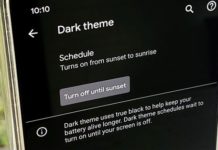 일몰 또는 특정 시간에 픽셀의 어두운 모드를 자동으로 설정