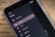 1의 모든 Gmail 폴더로 이동 Android에서 1 탭