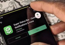 상태 표시 줄에서 CyanogenMod의 오래된 스 와이프하여 밝기 제스처 조정