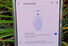 Pixel의 모션 감지 레이더 제스처로 음악을 일시 중지하는 방법